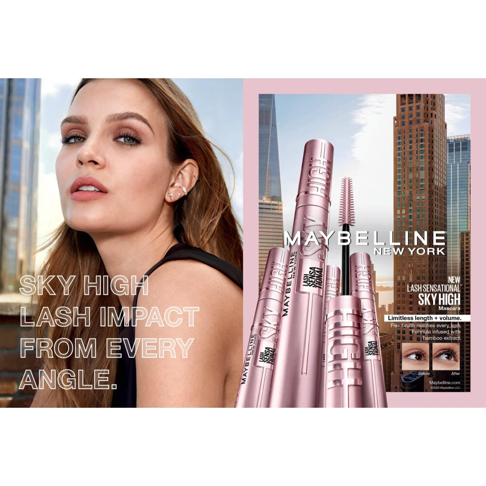Maybelline Lash Sensational Sky High Mascara Waterproof Zwart 6 Maybelline Lash Sensational Sky High Mascara Waterproof Zwart - Afbeelding 4