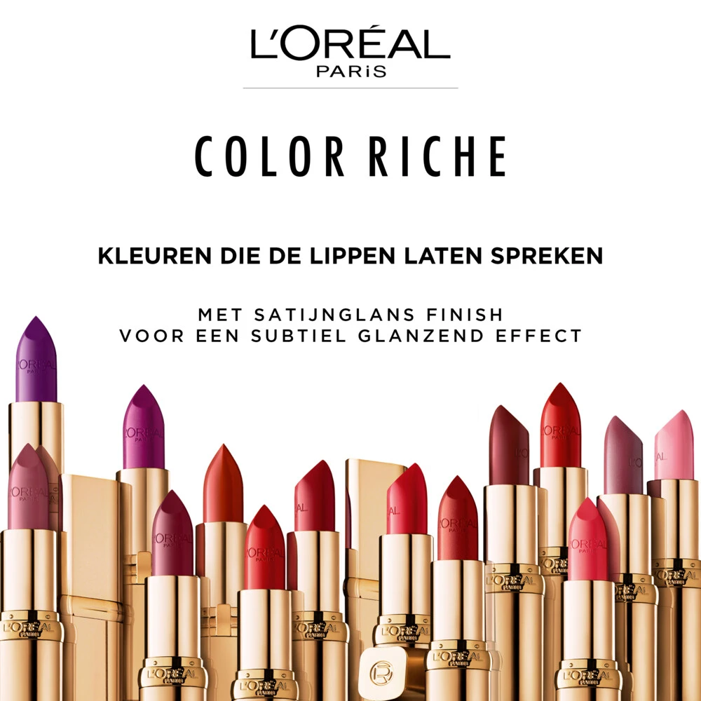 L'Oreal Lu0027Oréal Lippenstift Color Riche Satin 110 Made In Paris 6 L'Oreal Lu0027Oréal Lippenstift Color Riche Satin 110 Made In Paris - Afbeelding 4