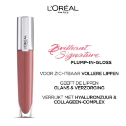 L'Oreal Lu0027Oréal Brilliant Signature Plump- In Gloss 404 Assert -Vitaal Glam Verkoopwinkel 1029639 4