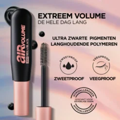 L'Oreal Lu0027Oréal Air Mega Volume 30H Mascara Extra Black -Vitaal Glam Verkoopwinkel 1037250 3