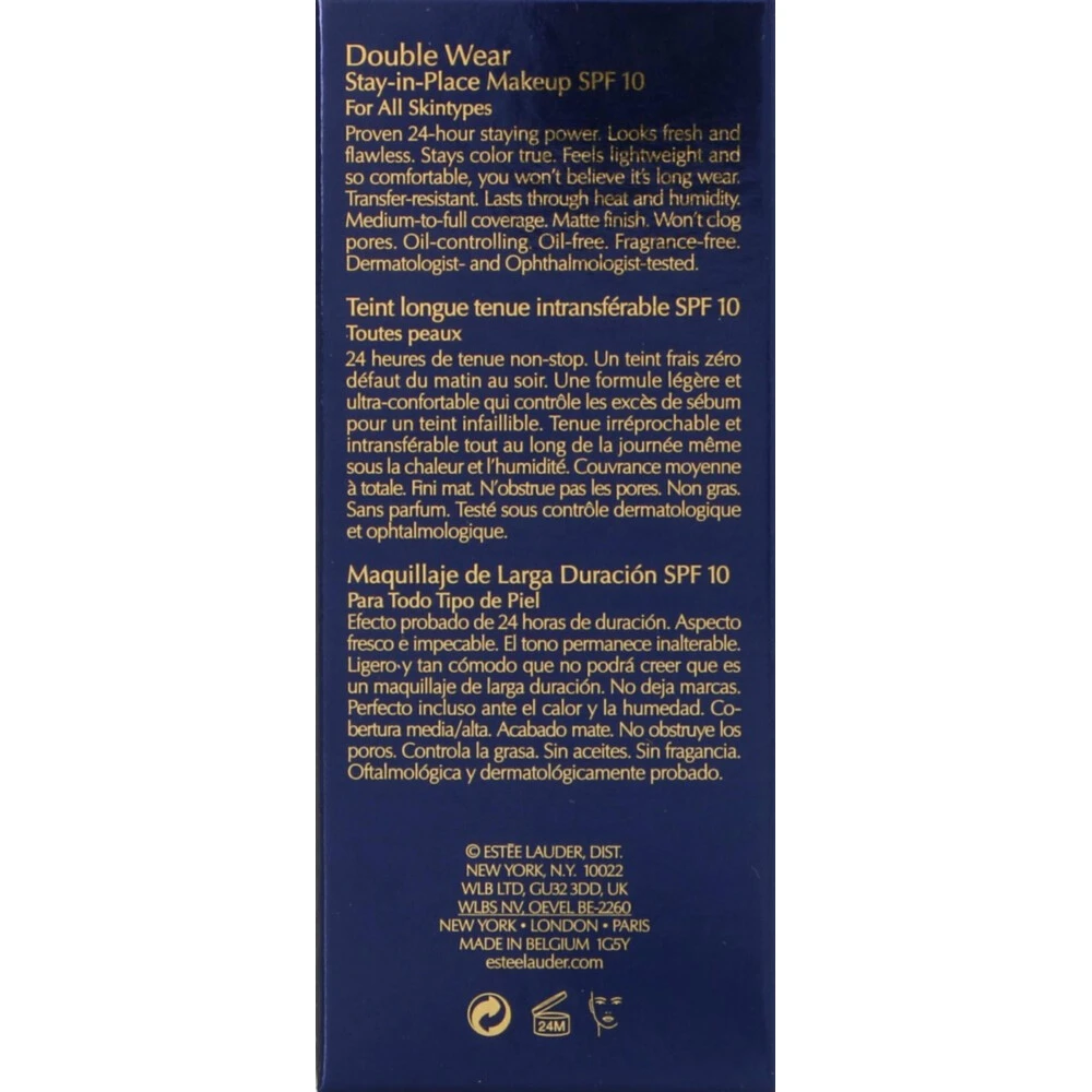 Estee Lauder Double Wear Stay In Place Makeup SPF10 1W2 Sand 5 Estee Lauder Double Wear Stay In Place Makeup SPF10 1W2 Sand - Afbeelding 3