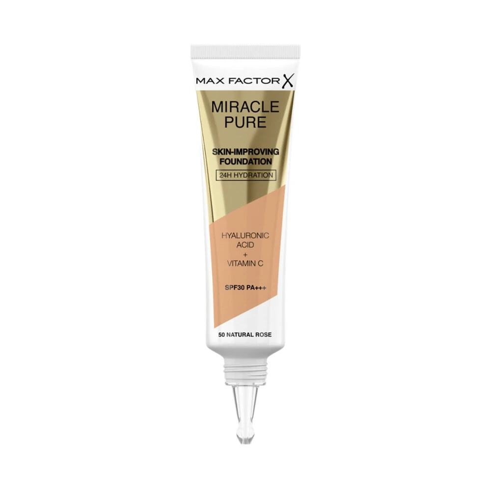 Max Factor Miracle Pure Foundation 050 Natural Rose 4 Max Factor Miracle Pure Foundation 050 Natural Rose - Afbeelding 2