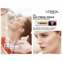 L'Oreal Lu0027Oréal Infallible 24Hr Fresh Wear Foundation 145 Beige Rose 7 L'Oreal Lu0027Oréal Infallible 24Hr Fresh Wear Foundation 145 Beige Rose -Vitaal Glam Verkoopwinkel 993895 3