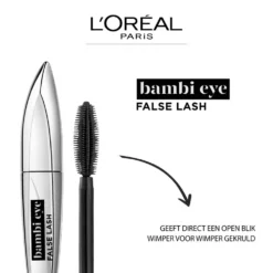 L'Oreal Lu0027Oréal Bambi Eye By False Lash Volume Mascara Zwart -Vitaal Glam Verkoopwinkel 996993 3
